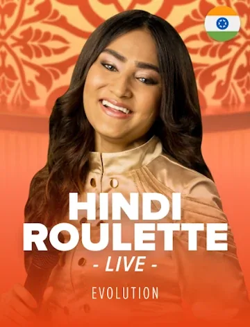 Hindi Roulette live table by Evolution at Vegas Hero Casino